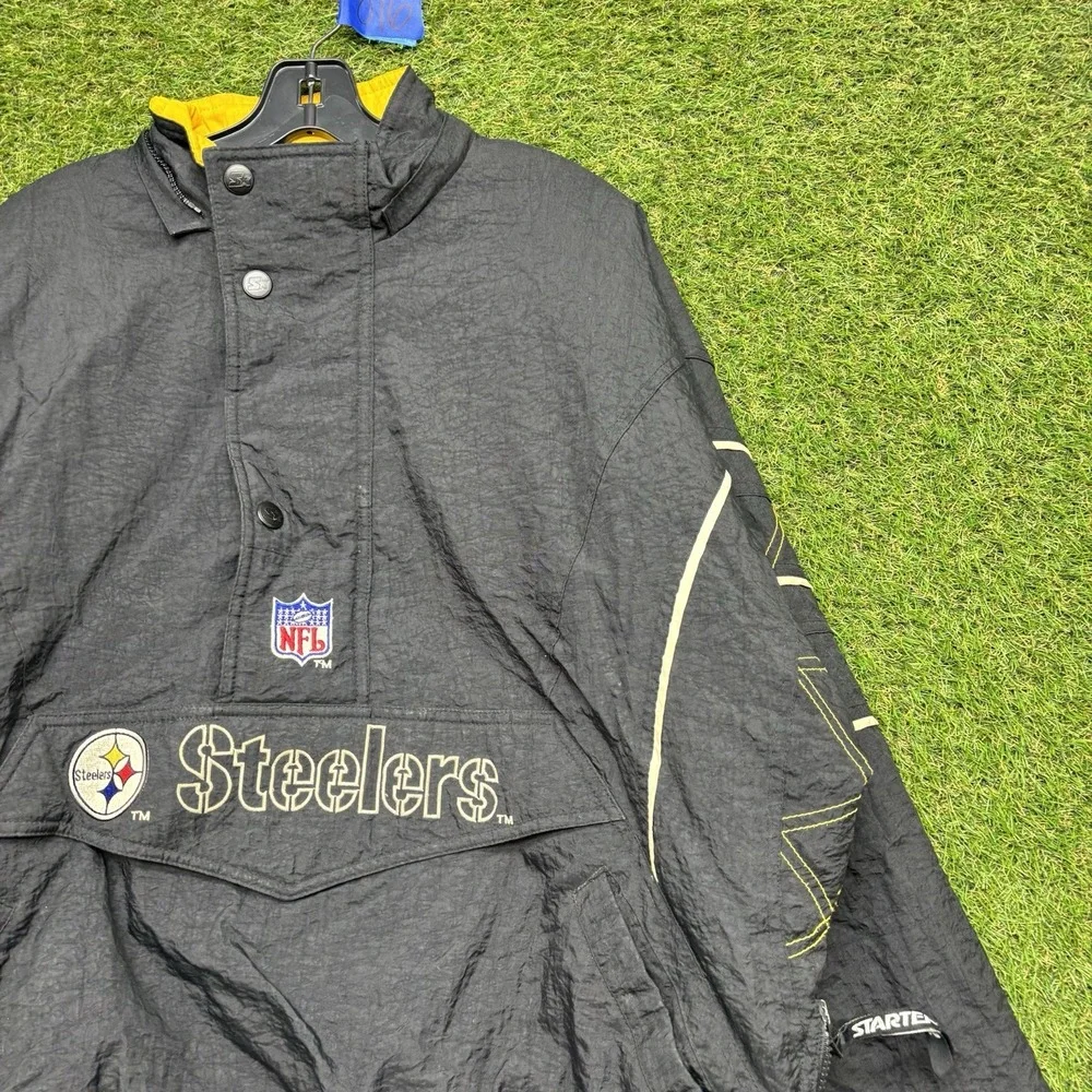 Vintage Pittsburgh Steelers Jacket Mens Large NFL Football Starter Pro Line 90s